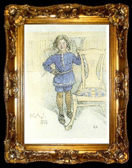 framed  Carl Larsson kaj bonnier, 4 ar, ta009-2